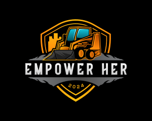 Skid Steer Construction logo design