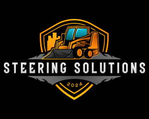 Skid Steer Construction logo design