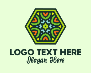 Mosaic - Geometric Textile Pattern logo design
