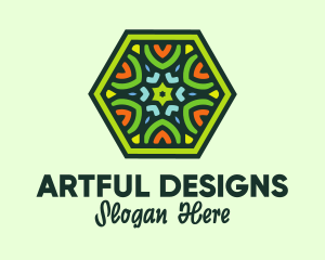 Geometric Textile Pattern  logo design