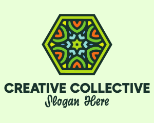 Geometric Textile Pattern  logo design