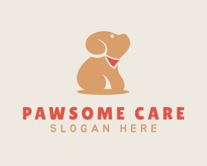 Puppy Scarf Vet logo design