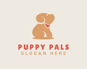 Puppy Scarf Vet logo design