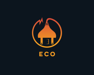 Electric House Utility Logo