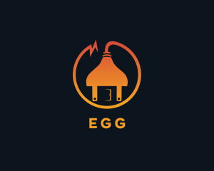 Charging - Electric House Utility logo design