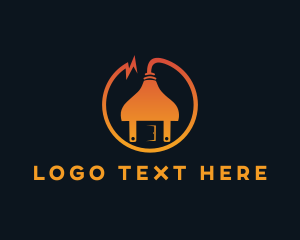 Plug - Electric House Utility logo design
