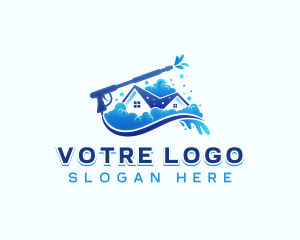 Cleaning - Hydro Power Washing Maintenance logo design