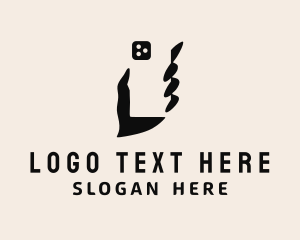 Vlogging - Mobile Phone Hand logo design