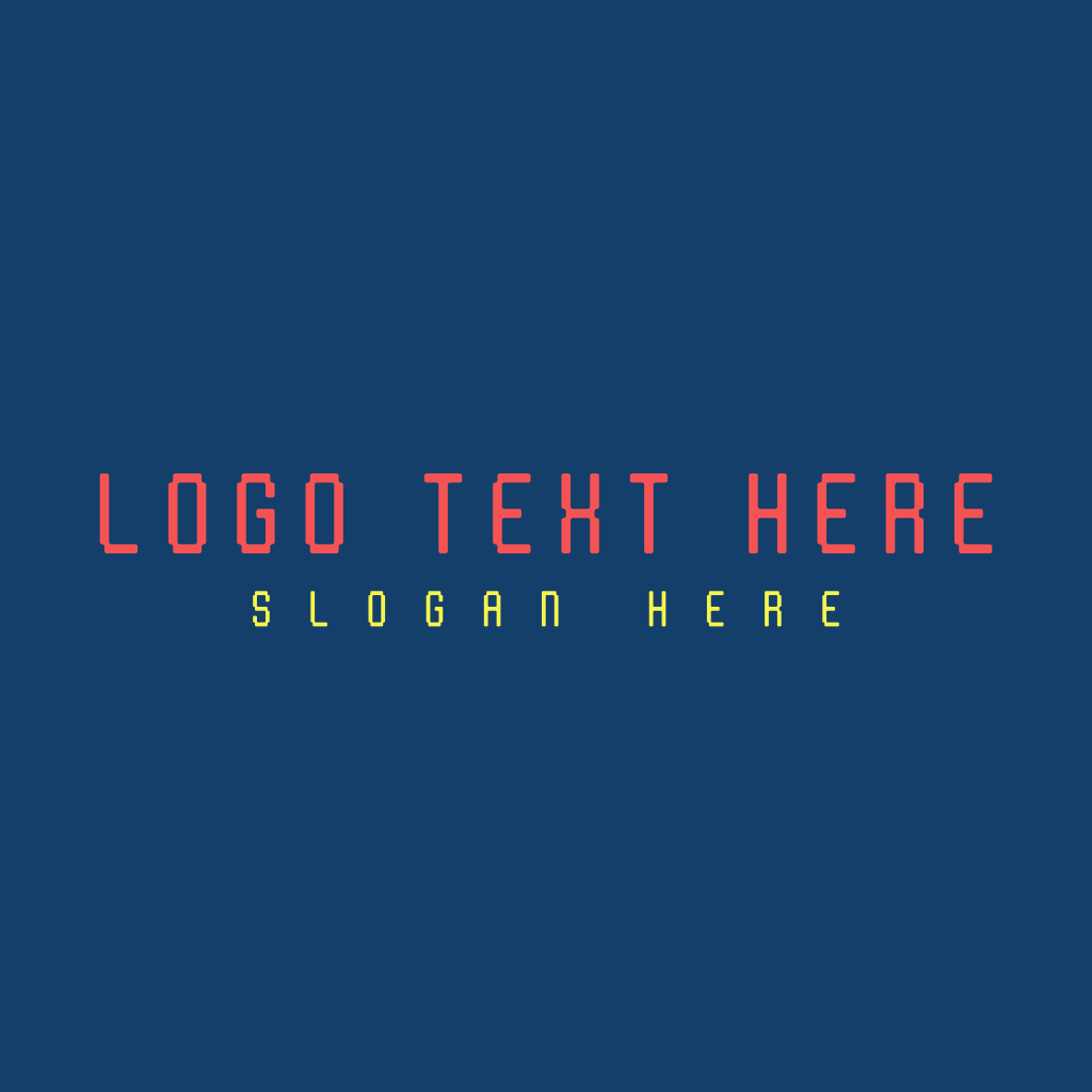 Neon Cyber Wordmark Logo 