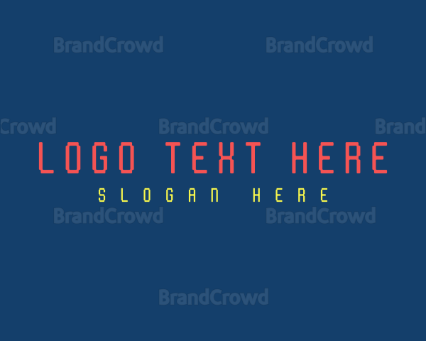 Neon Cyber Wordmark Logo