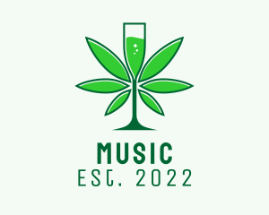 Sommelier - Organic Marijuana Champagne logo design