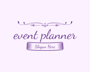 Purple Feminine Text Logo