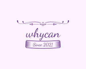 Beauty Blogger - Purple Feminine Text logo design