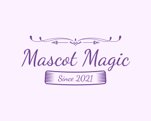 Purple Feminine Boutique logo design