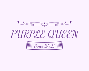 Purple Feminine Boutique logo design