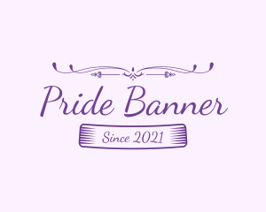 Purple Feminine Boutique logo design