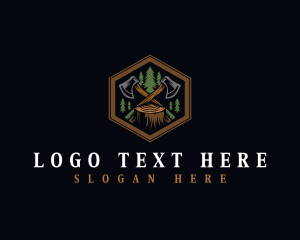 Craft - Lumberjack Forest Axe logo design