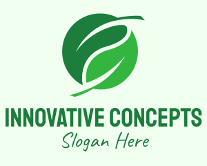 Green Leaf Herb Logo