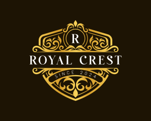 Crest Crown Royal logo design