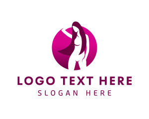 Model - Sexy Nude Woman logo design