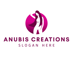 Sexy Nude Woman  logo design