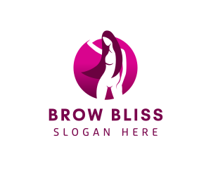 Sexy Nude Woman  logo design