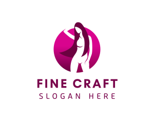 Sexy Nude Woman  logo design