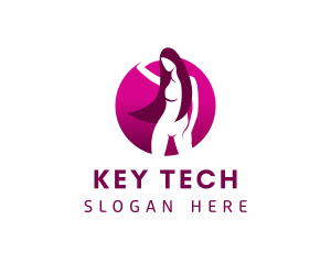 Sexy Nude Woman  logo design