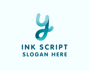 Script - Cursive Ribbon Script Loop logo design
