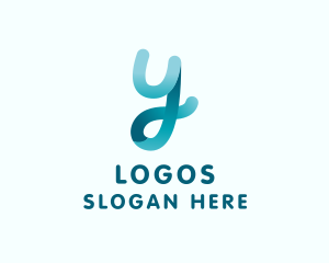 Organization - Cursive Ribbon Script Loop logo design