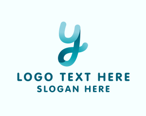 Professional - Cursive Ribbon Script Loop logo design