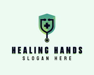 Stethoscope Medical Health logo design