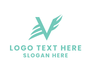 Letter V - Abstract Letter V logo design