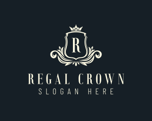 Regal Crown Shield logo design