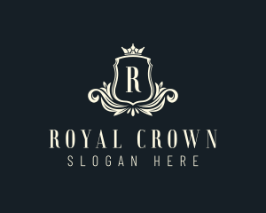 Regal Crown Shield logo design