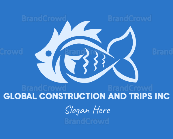 Blue Fish Market Logo