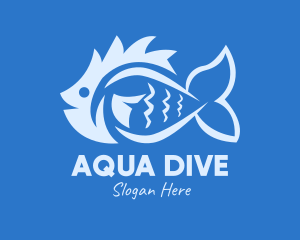 Blue Fish Market logo design