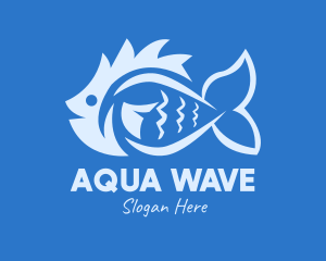 Blue Fish Market logo design