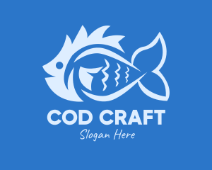 Cod - Blue Fish Market logo design