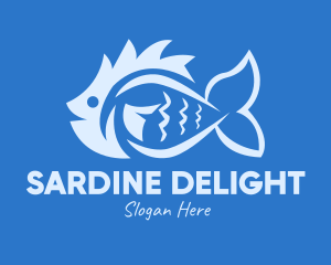 Blue Fish Market logo design