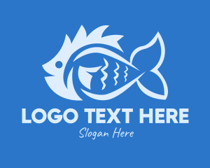 Snapper - Blue Fish Market logo design