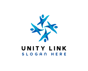 People Social Unity logo design