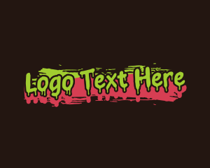 Lounge - Retro Graffiti Art logo design