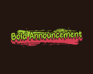 Announcement - Retro Graffiti Art logo design