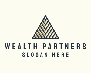 Modern Luxury Pyramid logo design