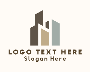 Land Developer - Urban City Building logo design