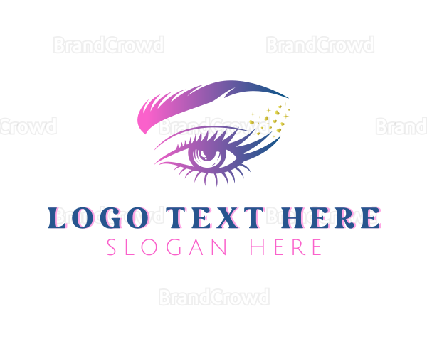 Eyelash Makeup Cosmetics Logo