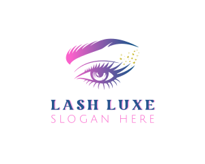 Eyelash Makeup Cosmetics logo design