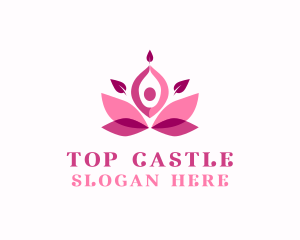 Therapeutical - Human Lotus Yoga logo design