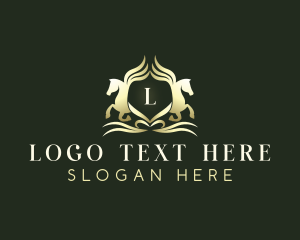 Horse - Premium Luxury Pegasus logo design